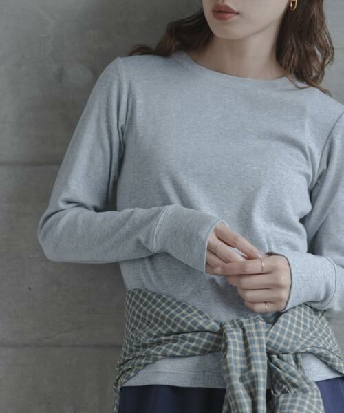 Sonny Label / サニーレーベル Tシャツ | スムースタッチテレコリブクルーネックプルオーバー | 詳細10