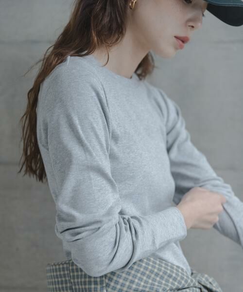 Sonny Label / サニーレーベル Tシャツ | スムースタッチテレコリブクルーネックプルオーバー | 詳細11