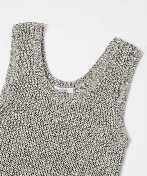 Sonny Label / サニーレーベル ベスト | メランジテープヤーンUネックニットベスト | 詳細9