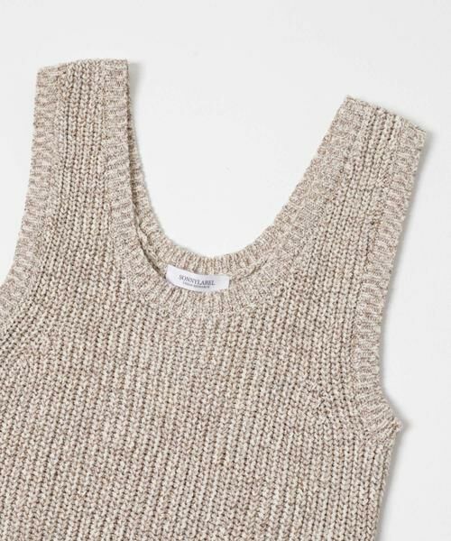 Sonny Label / サニーレーベル ベスト | メランジテープヤーンUネックニットベスト | 詳細21