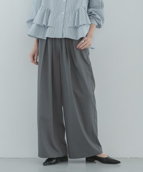 Sonny Label / サニーレーベル その他パンツ | ダブルタックワイドイージーパンツ | 詳細15