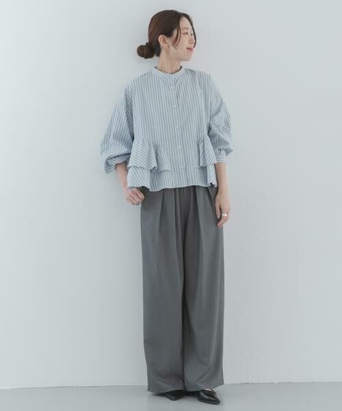 Sonny Label / サニーレーベル その他パンツ | ダブルタックワイドイージーパンツ | 詳細17