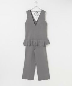 Sonny Label / サニーレーベル ニット・セーター | フリルチュニックベスト パンツSET