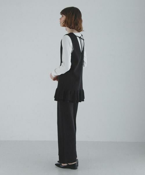 Sonny Label / サニーレーベル ニット・セーター | フリルチュニックベスト パンツSET | 詳細6