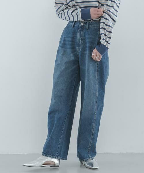 Sonny Label / サニーレーベル デニムパンツ | シームデザインバレルデニム | 詳細1