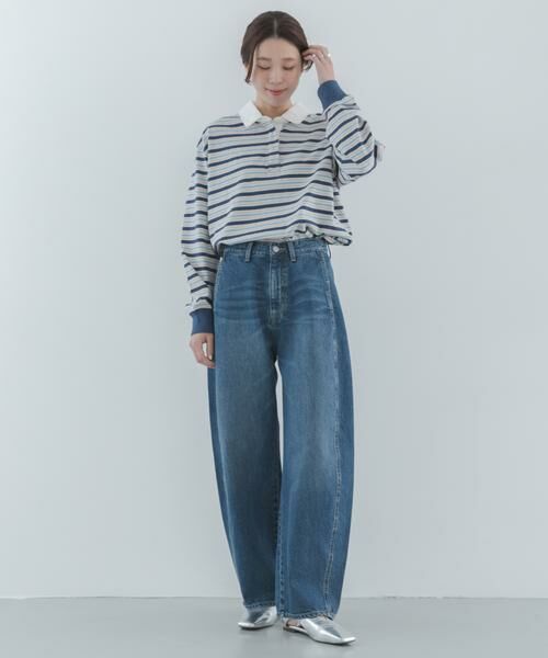 Sonny Label / サニーレーベル デニムパンツ | シームデザインバレルデニム | 詳細6