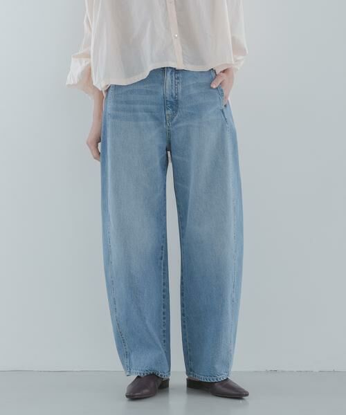 Sonny Label / サニーレーベル デニムパンツ | シームデザインバレルデニム（ライトインディゴブル）