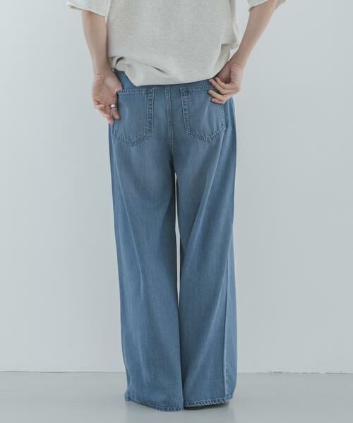 Sonny Label / サニーレーベル デニムパンツ | リヨセルコットンドロストワイドデニム | 詳細4