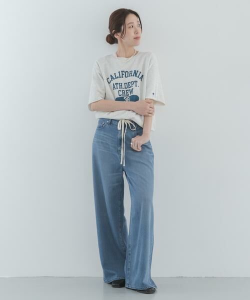 Sonny Label / サニーレーベル デニムパンツ | リヨセルコットンドロストワイドデニム | 詳細5