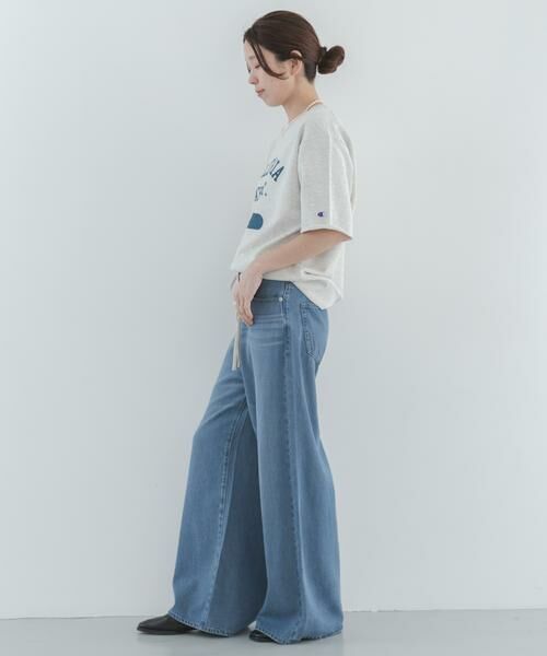 Sonny Label / サニーレーベル デニムパンツ | リヨセルコットンドロストワイドデニム | 詳細6