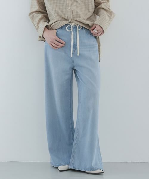 Sonny Label / サニーレーベル デニムパンツ | リヨセルコットンドロストワイドデニム | 詳細17