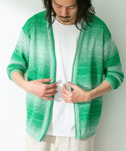 Sonny Label / サニーレーベル カーディガン・ボレロ | スペースダイライトニットカーディガン | 詳細9