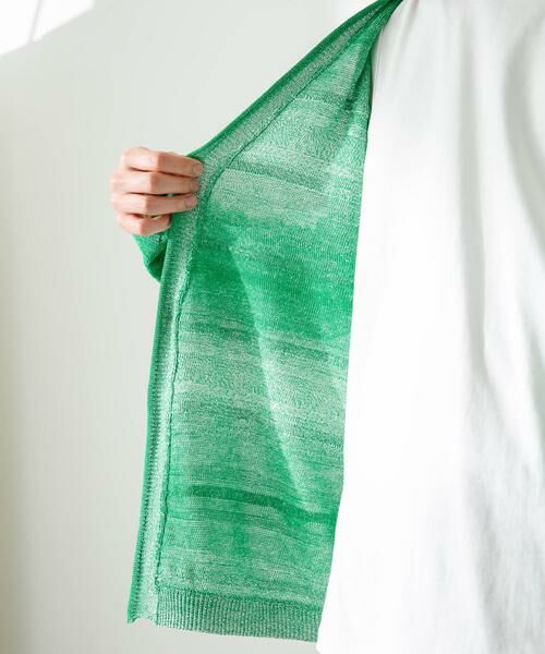 Sonny Label / サニーレーベル カーディガン・ボレロ | スペースダイライトニットカーディガン | 詳細25