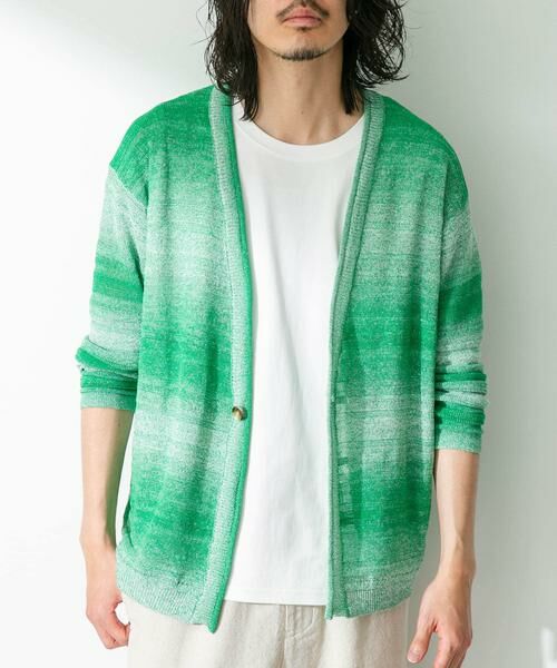 Sonny Label / サニーレーベル カーディガン・ボレロ | スペースダイライトニットカーディガン | 詳細10