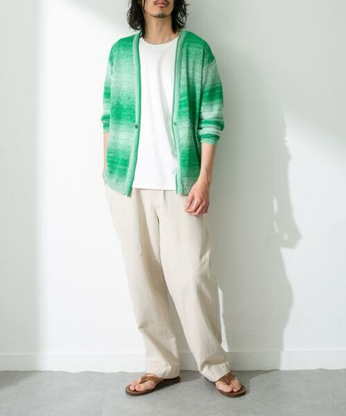 Sonny Label / サニーレーベル カーディガン・ボレロ | スペースダイライトニットカーディガン | 詳細15