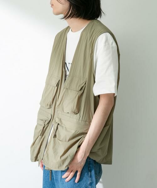 Sonny Label / サニーレーベル ベスト | ナイロンマルチポケットジップベスト | 詳細1