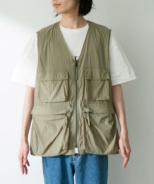 Sonny Label / サニーレーベル ベスト | ナイロンマルチポケットジップベスト | 詳細7