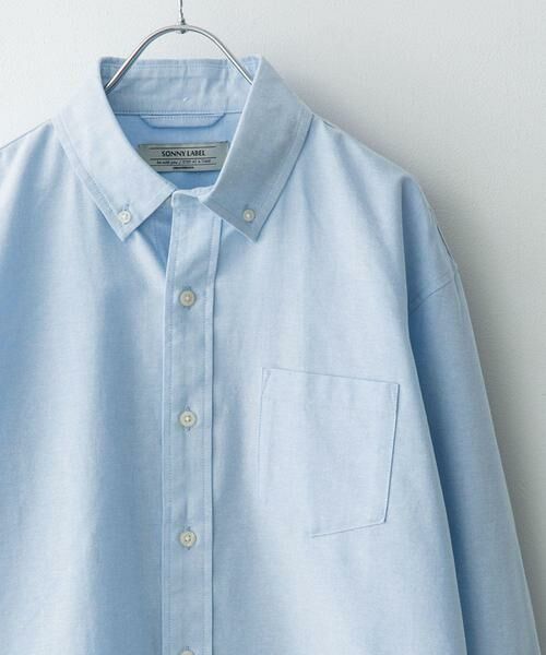 Sonny Label / サニーレーベル シャツ・ブラウス | 抗菌オックスボタンダウン長袖シャツ（ライトブルー）