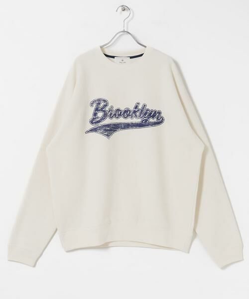 Sonny Label / サニーレーベル スウェット | 裏起毛プリントスウェットプルオーバー（オフホワイト）