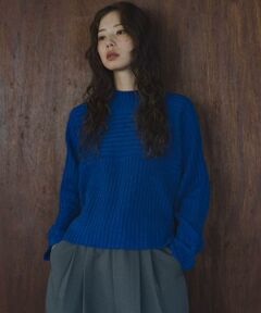 Sonny Label / サニーレーベル ニット・セーター | ワイドリブ切替えニット