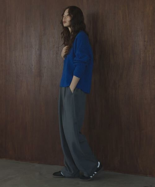 Sonny Label / サニーレーベル ニット・セーター | ワイドリブ切替えニット | 詳細6