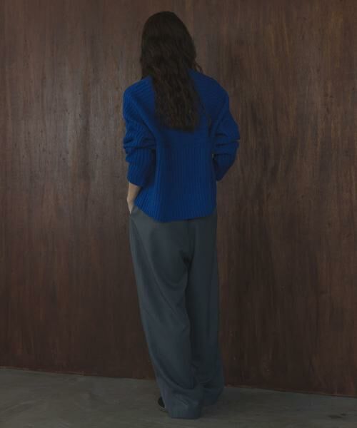 Sonny Label / サニーレーベル ニット・セーター | ワイドリブ切替えニット | 詳細7