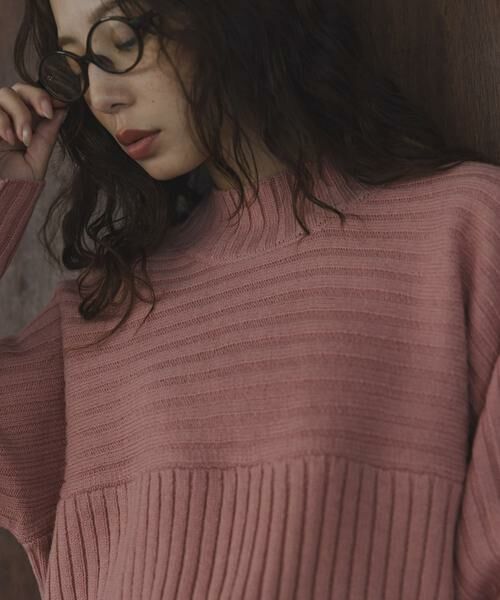 Sonny Label / サニーレーベル ニット・セーター | ワイドリブ切替えニット | 詳細13