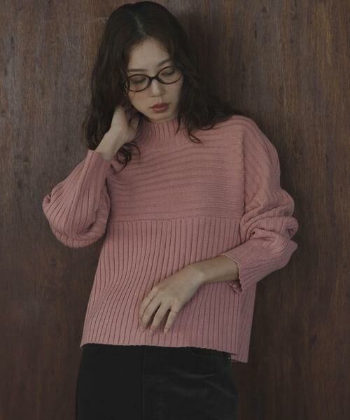 Sonny Label / サニーレーベル ニット・セーター | ワイドリブ切替えニット | 詳細14