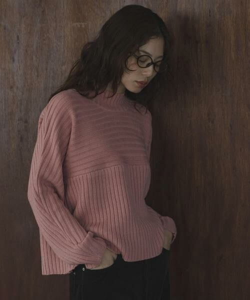 Sonny Label / サニーレーベル ニット・セーター | ワイドリブ切替えニット | 詳細15