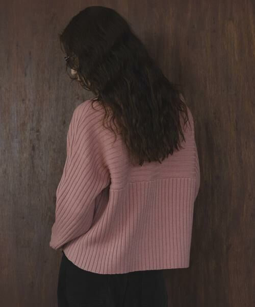 Sonny Label / サニーレーベル ニット・セーター | ワイドリブ切替えニット | 詳細16