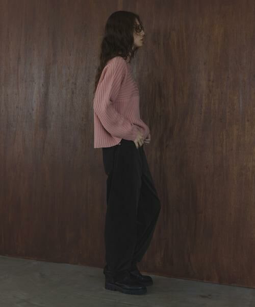 Sonny Label / サニーレーベル ニット・セーター | ワイドリブ切替えニット | 詳細18