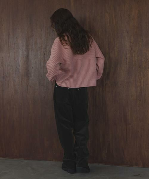 Sonny Label / サニーレーベル ニット・セーター | ワイドリブ切替えニット | 詳細19