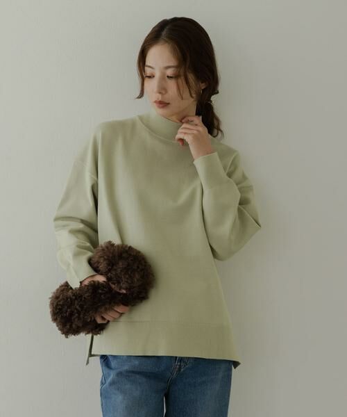 Sonny Label / サニーレーベル ニット・セーター | 『UR TECH』サイドスリットプルオーバー | 詳細1