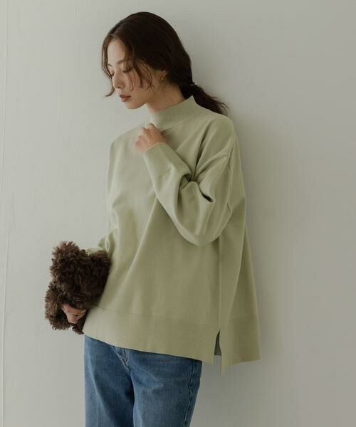 Sonny Label / サニーレーベル ニット・セーター | 『UR TECH』サイドスリットプルオーバー | 詳細2