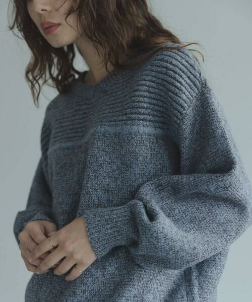 Sonny Label / サニーレーベル ニット・セーター | Wフェイス2wayニットプルオーバー | 詳細1
