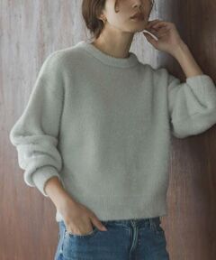 Sonny Label / サニーレーベル ニット・セーター | ミニフェザーWフェイスニットプルオーバー