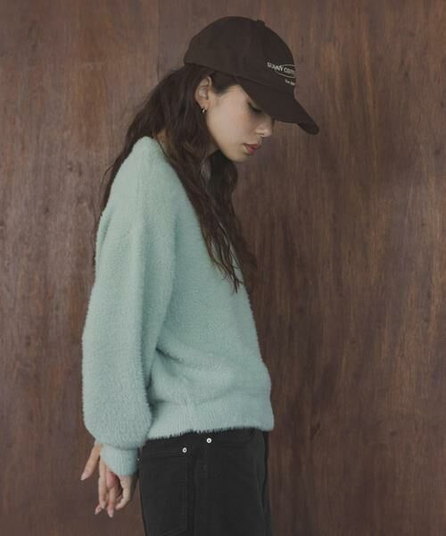 Sonny Label / サニーレーベル ニット・セーター | ミニフェザーWフェイスニットプルオーバー | 詳細4