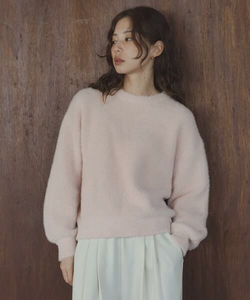 Sonny Label / サニーレーベル ニット・セーター | ミニフェザーWフェイスニットプルオーバー | 詳細11