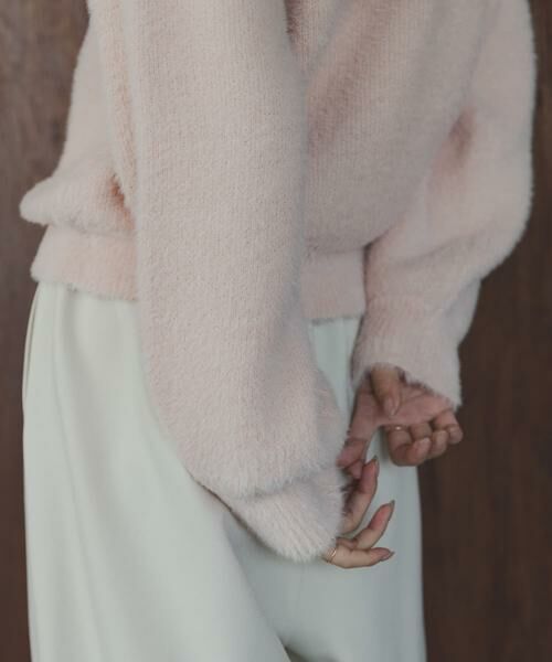 Sonny Label / サニーレーベル ニット・セーター | ミニフェザーWフェイスニットプルオーバー | 詳細14