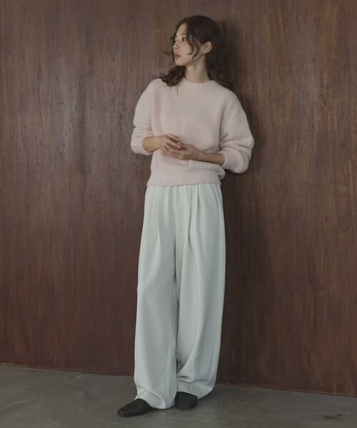 Sonny Label / サニーレーベル ニット・セーター | ミニフェザーWフェイスニットプルオーバー | 詳細15