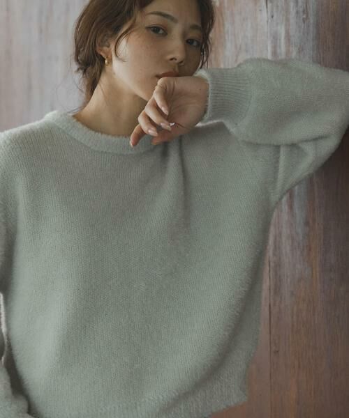 Sonny Label / サニーレーベル ニット・セーター | ミニフェザーWフェイスニットプルオーバー | 詳細24