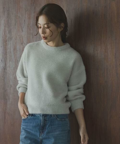 Sonny Label / サニーレーベル ニット・セーター | ミニフェザーWフェイスニットプルオーバー | 詳細26