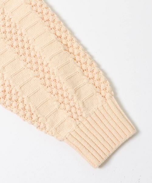 Sonny Label / サニーレーベル ニット・セーター | ベロアモールアイレット柄編みニットプルオーバー | 詳細9