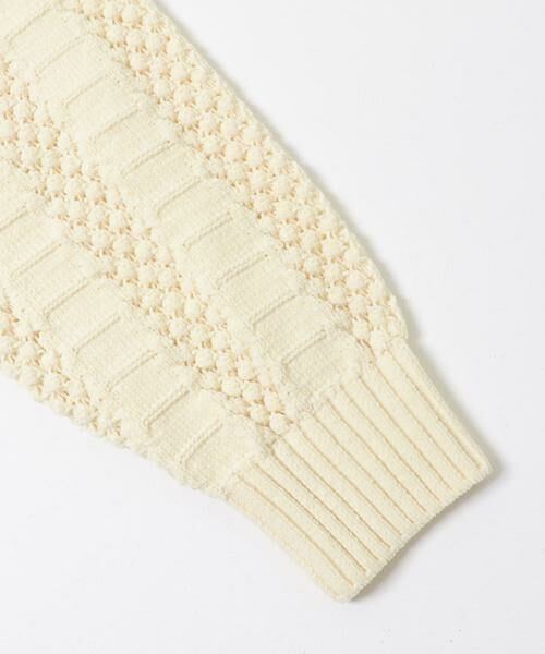 Sonny Label / サニーレーベル ニット・セーター | ベロアモールアイレット柄編みニットプルオーバー | 詳細18