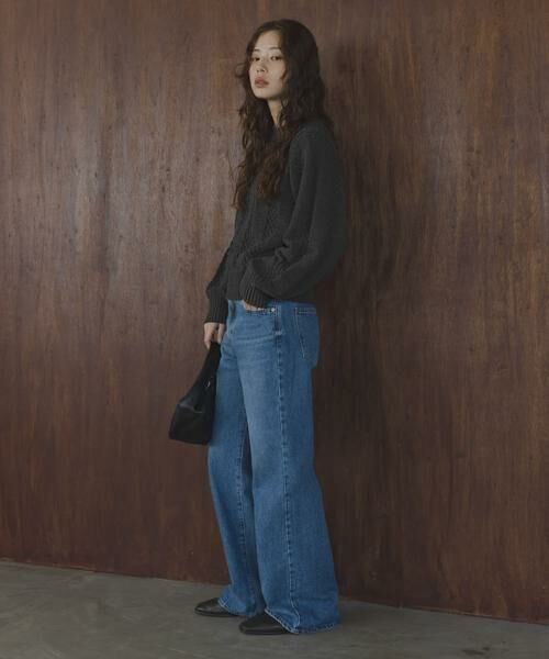 Sonny Label / サニーレーベル ニット・セーター | ベロアモールアイレット柄編みニットプルオーバー | 詳細24