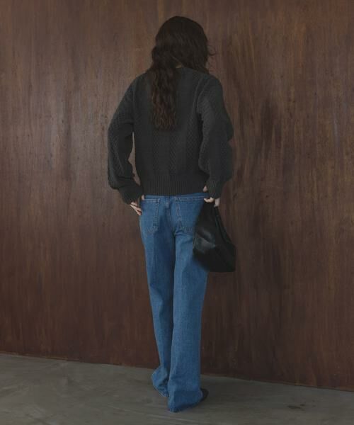 Sonny Label / サニーレーベル ニット・セーター | ベロアモールアイレット柄編みニットプルオーバー | 詳細25