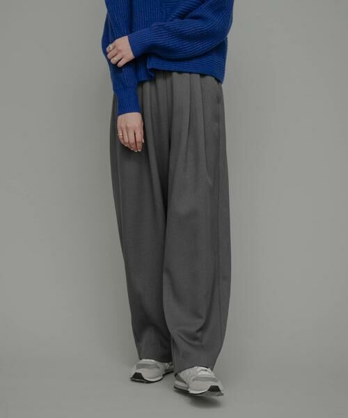 Sonny Label / サニーレーベル その他パンツ | 『UR TECH SMOOTHLUXE』イージーワイドコクーンパンツ（グレー）