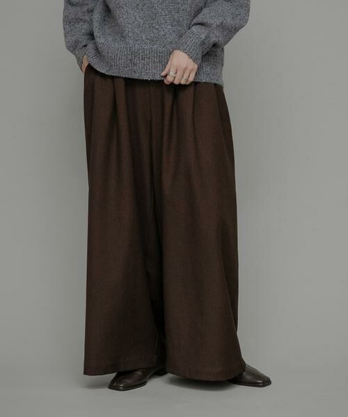 Sonny Label / サニーレーベル その他パンツ | ウォッシャブルワイドタックイージーパンツ | 詳細2