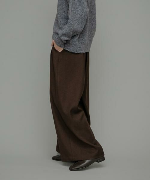 Sonny Label / サニーレーベル その他パンツ | ウォッシャブルワイドタックイージーパンツ | 詳細4