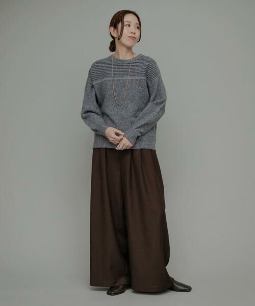 Sonny Label / サニーレーベル その他パンツ | ウォッシャブルワイドタックイージーパンツ | 詳細6